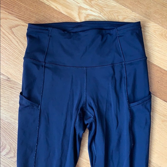 Lululemon Fast and Free Crops Black - Picture 2 of 6